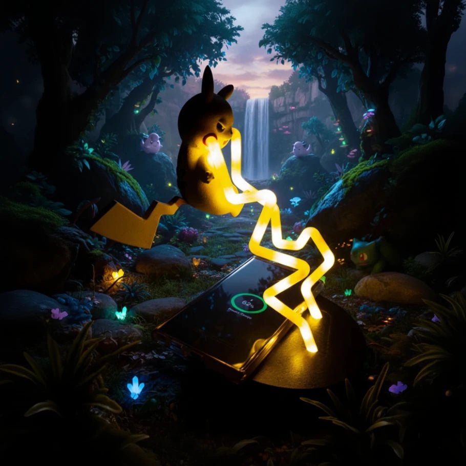pika electric lightning lamp & wireless charger - fictioo