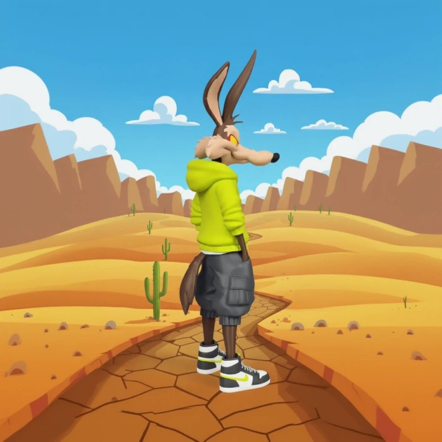 streetwise coyote figurine - fictioo