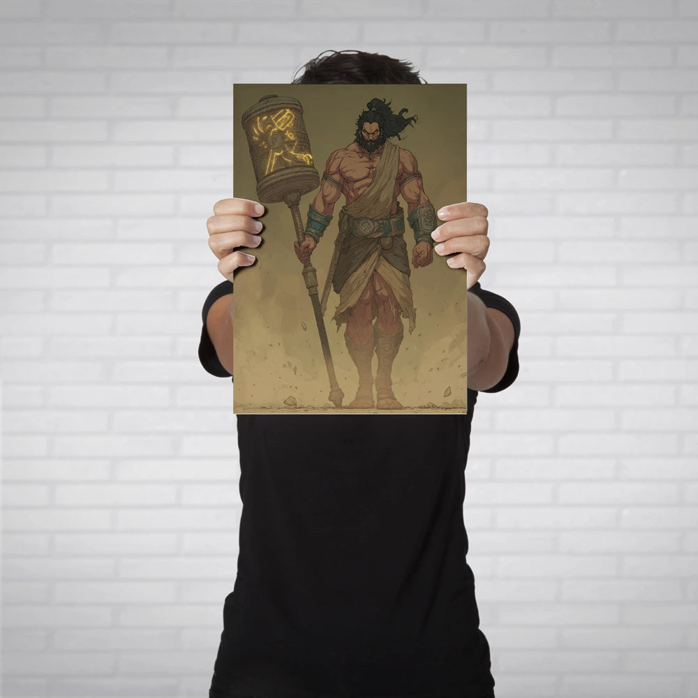 Bhima: Strength of Mahabharata Metal Poster
