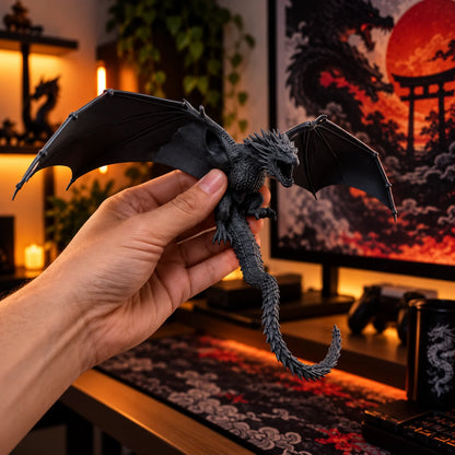 Dragon Fire Breath LED Lamp | Flame Dragon Night Light Desk Decor