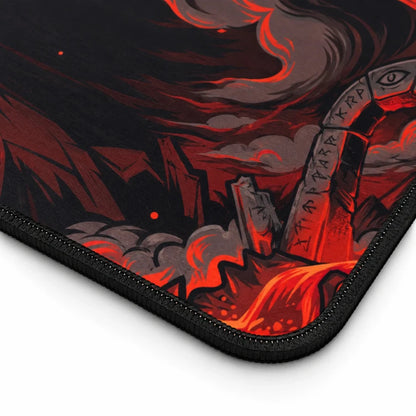 Infernal cerberus extended gaming mouse pad extreme closeup