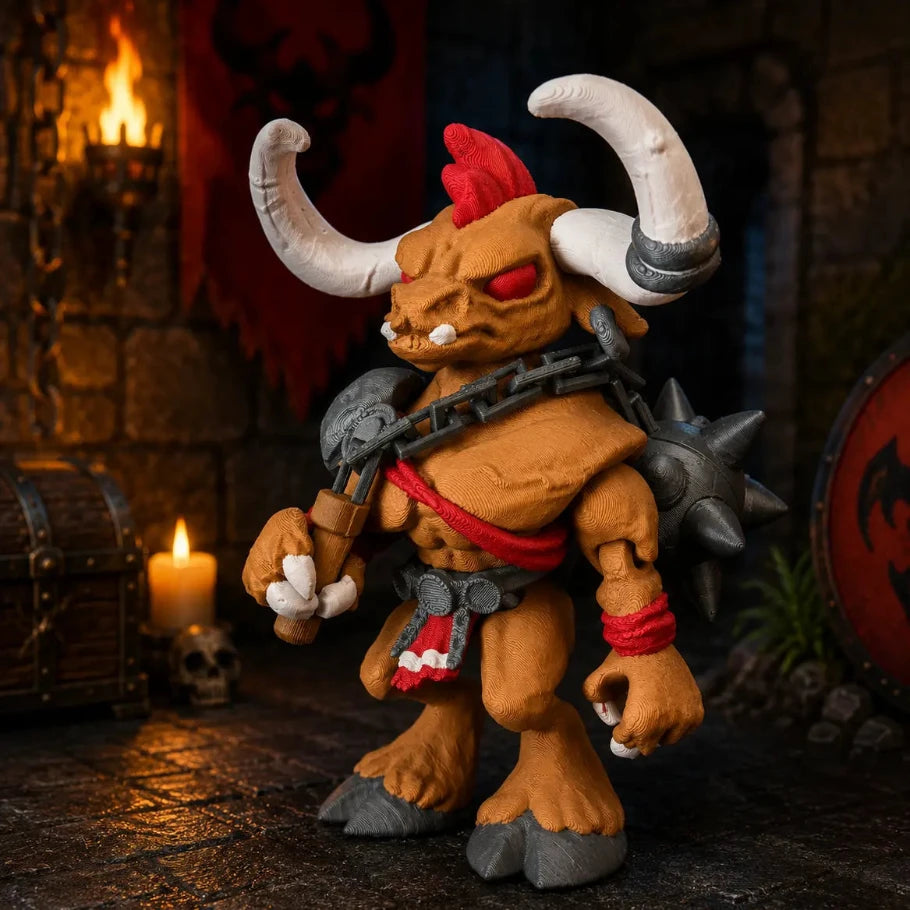 ironhoof – minotaur warrior figurine | collectible statue