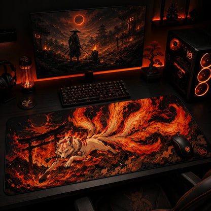 Kitsune Inferno Deskmat