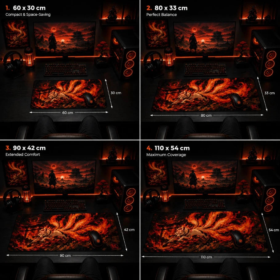 kitsune inferno deskmat