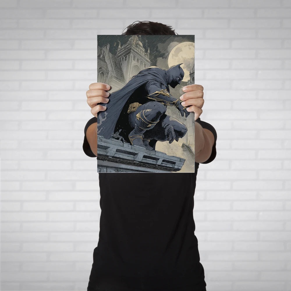 Night Vigilante Metal Poster
