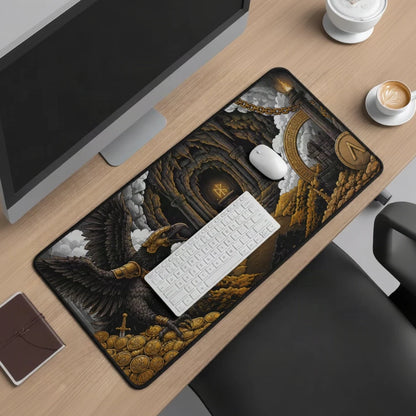 Raven XL gaming mousepad with keyboard and mouse - Fictioo