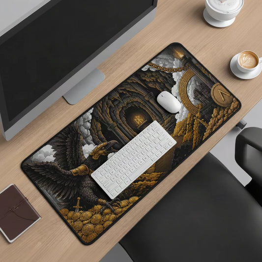 Raven XL gaming mousepad with keyboard and mouse - Fictioo