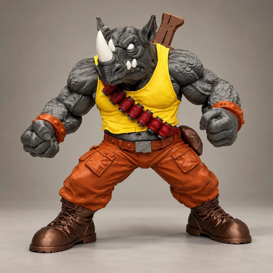 hornbreaker, the rhino warlord hulking rhino brawler charges onto any gaming desk