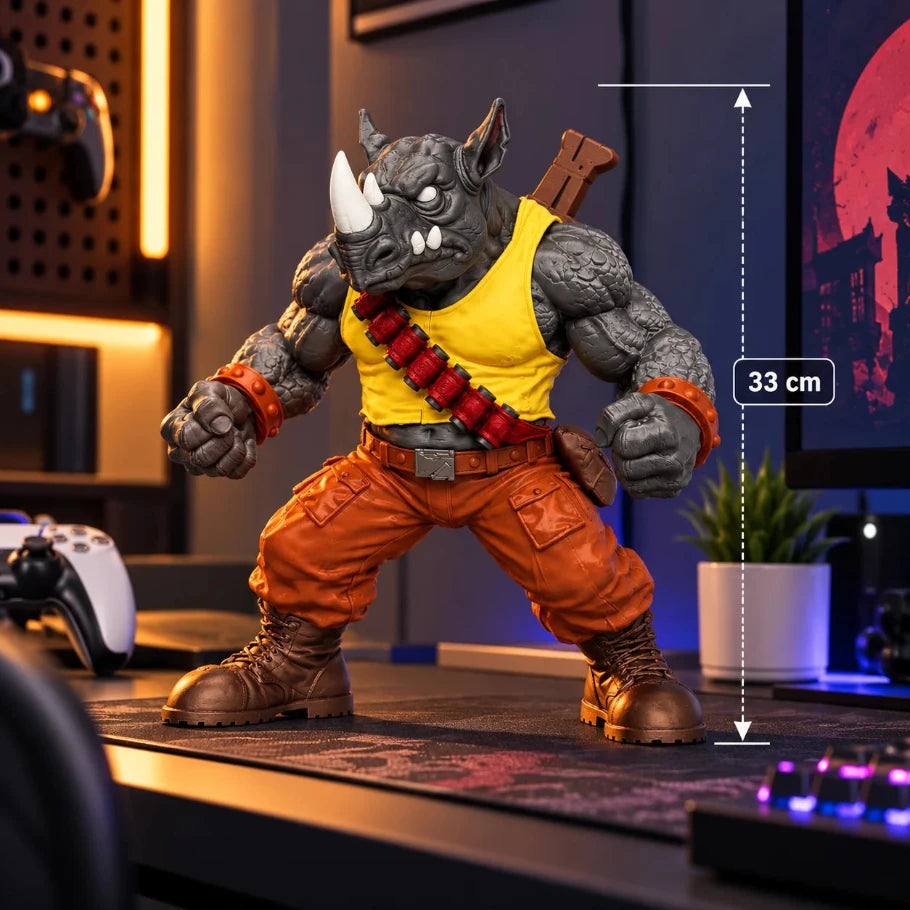 hornbreaker, the rhino warlord hulking rhino brawler height 33 cm 