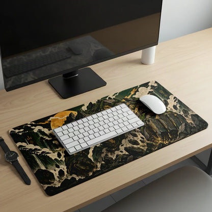 An ancient mountain Earth Colossus Guardian Deskmat lifestyle usage