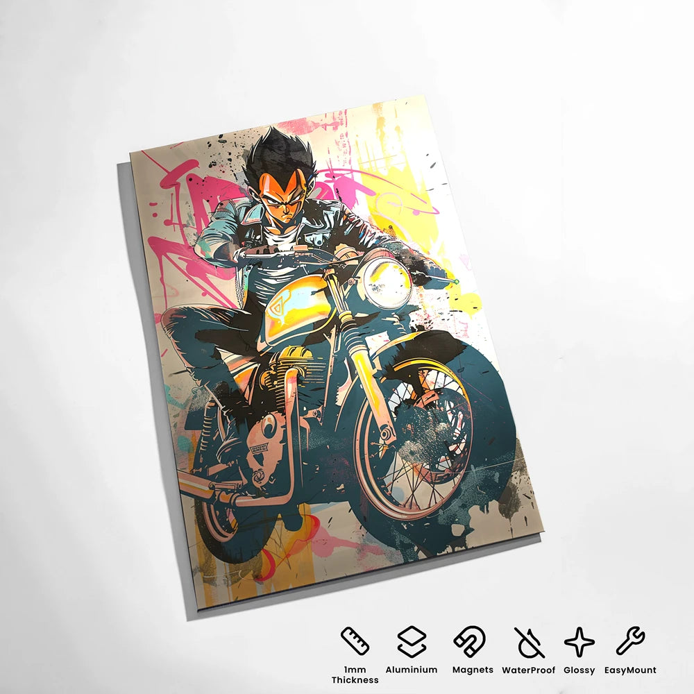 Vegeta Metal Poster