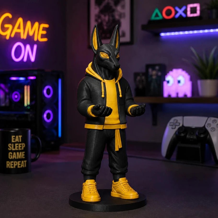 anubis gaming controller holder for ps5, xbox & all controllers - fictioo