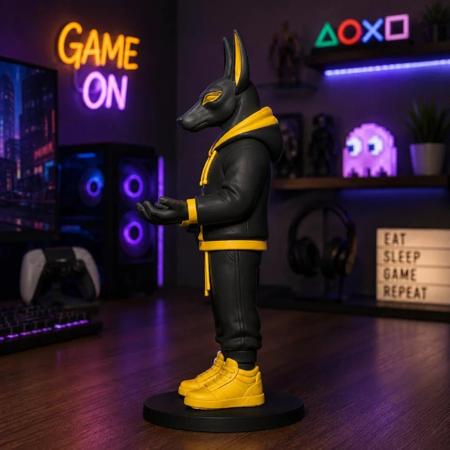 anubis gaming controller holder for ps5, xbox & all controllers - fictioo