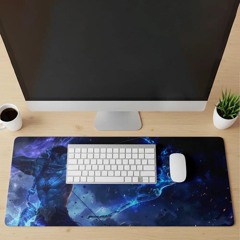 Arjuna the Archer Desk Mat | Mahabharata Mythology Desk Mat - Fictioo