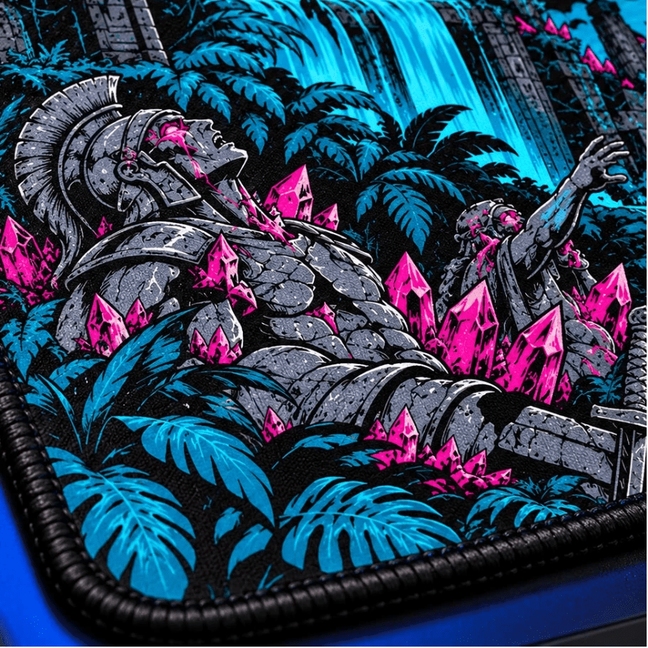 Basilisk's Gaze Serpent Gaming Deskmat | XL Extended Mouse Pad - Fictioo
