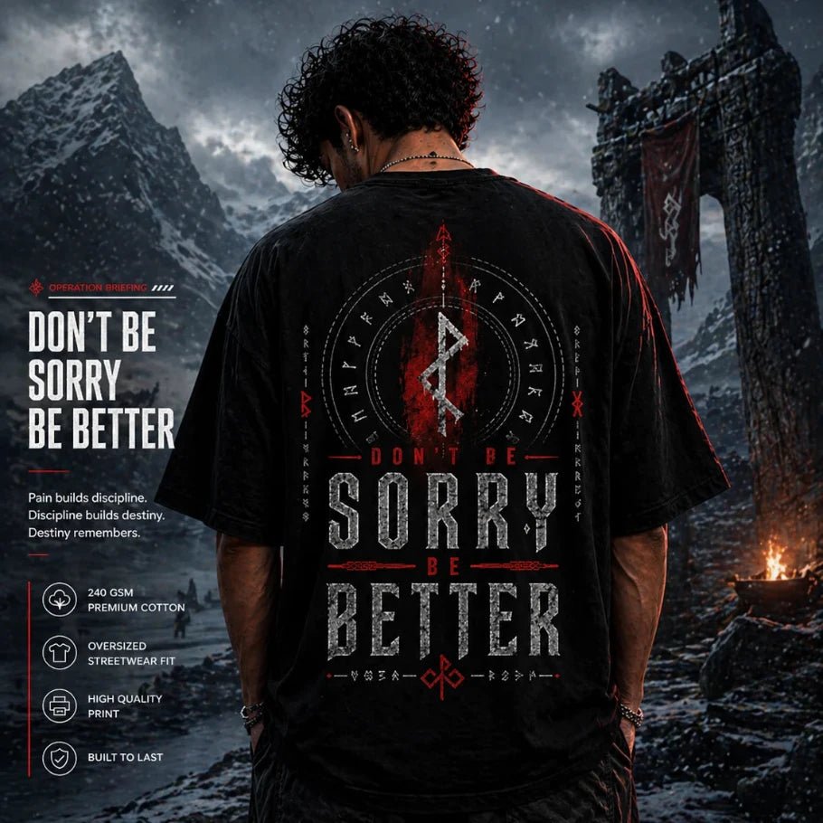 be better | norse discipline oversized t-shirt - fictioo