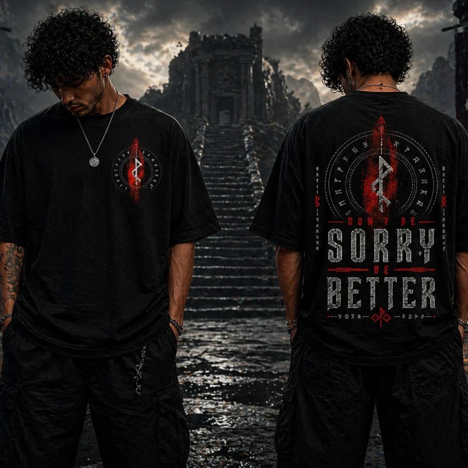 Be Better | Norse Discipline Oversized T-Shirt - Fictioo
