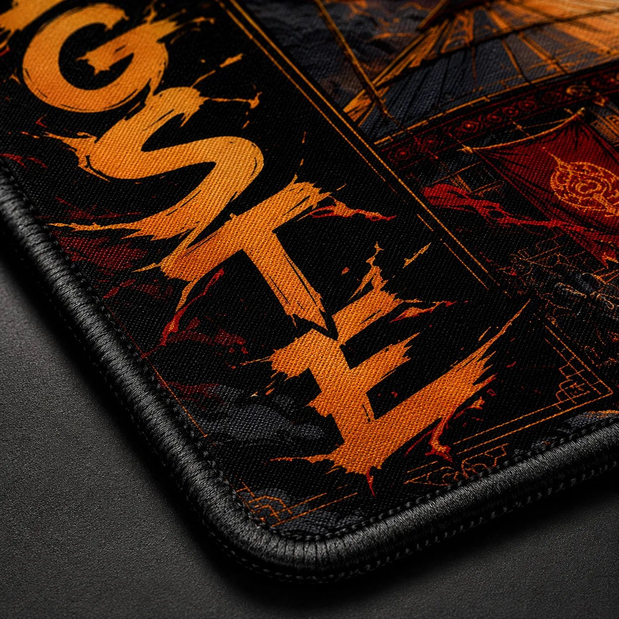 begste wrath of war god gaming deskmat | xl extended mouse pad - fictioo