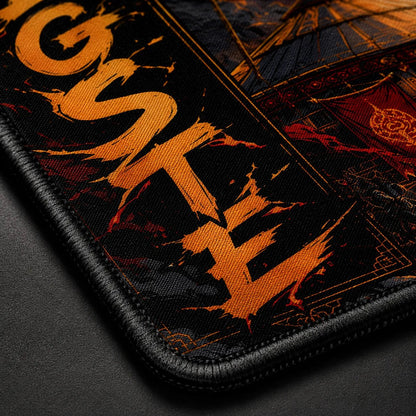 BEGSTE Wrath of War God Gaming Deskmat | XL Extended Mouse Pad - Fictioo