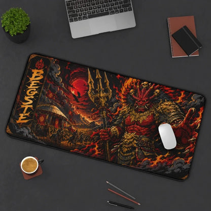 BEGSTE Wrath of War God Gaming Deskmat | XL Extended Mouse Pad - Fictioo