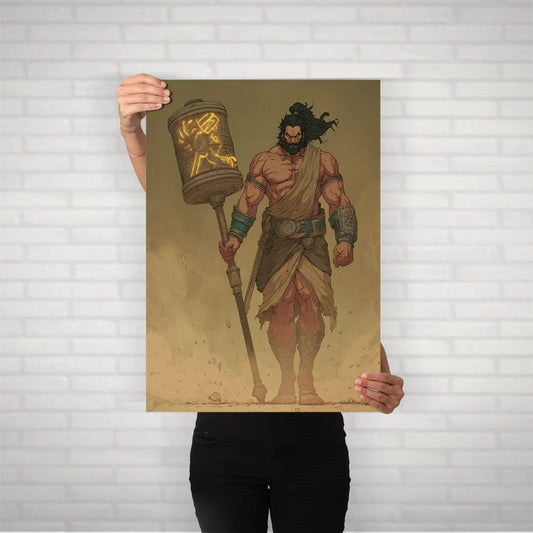 Bhima: Strength of Mahabharata Metal Poster - Fictioo