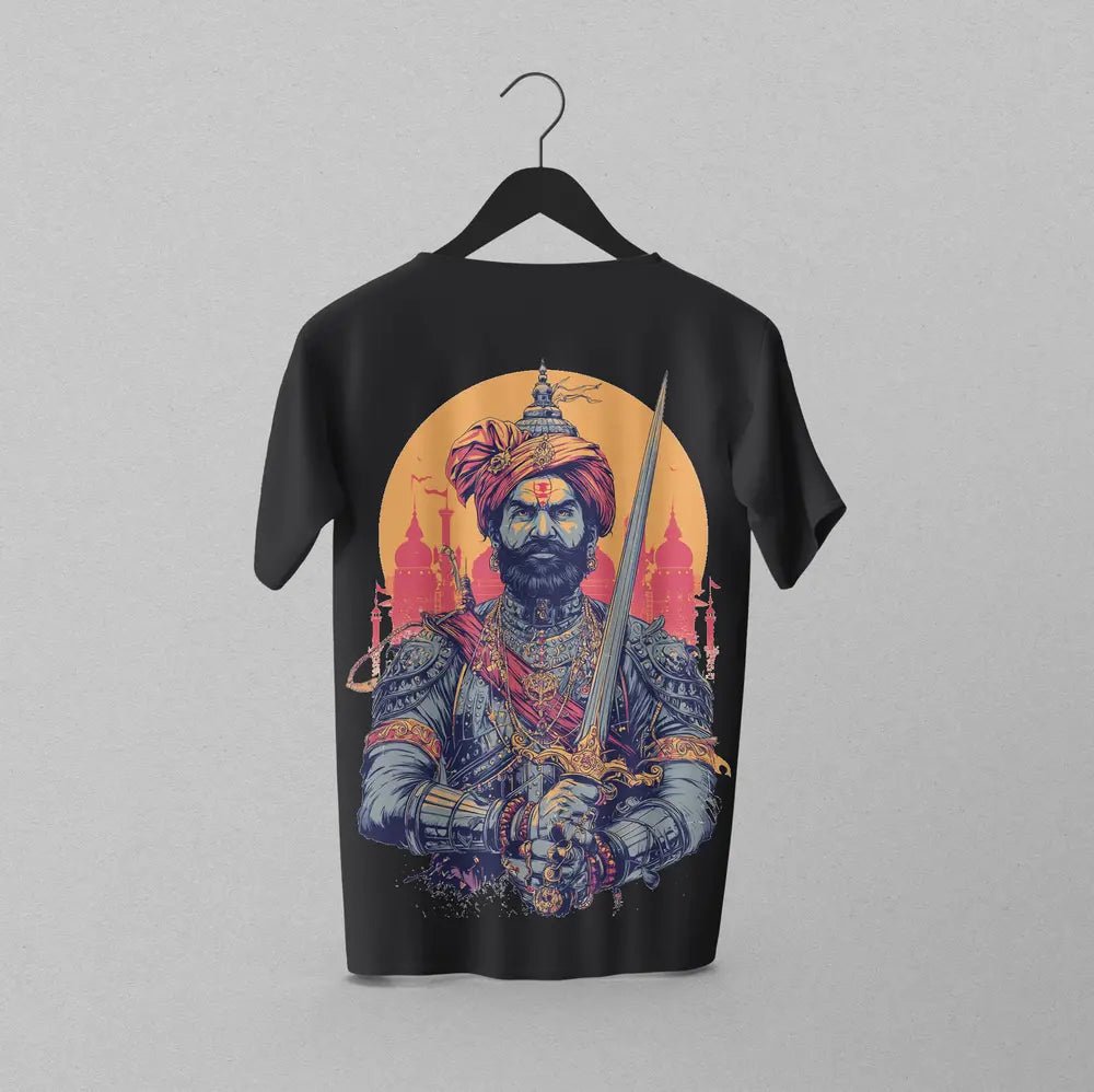 Chattrapati Shiva Ji Raje Oversized T-Shirt - Fictioo