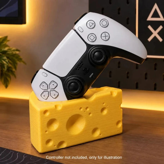 Cheese Wedge Controller Holder for PS5, Xbox and All Controllers - Fictioo