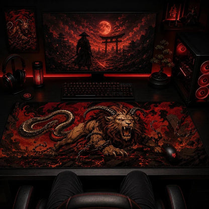 Chimera unbound XL gaming mousepad with keyboard and mouse - Fictioo
