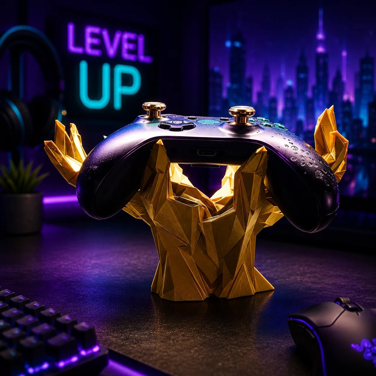 Chiral Crystal Controller Holder for PS5, Xbox & All Controllers - Fictioo
