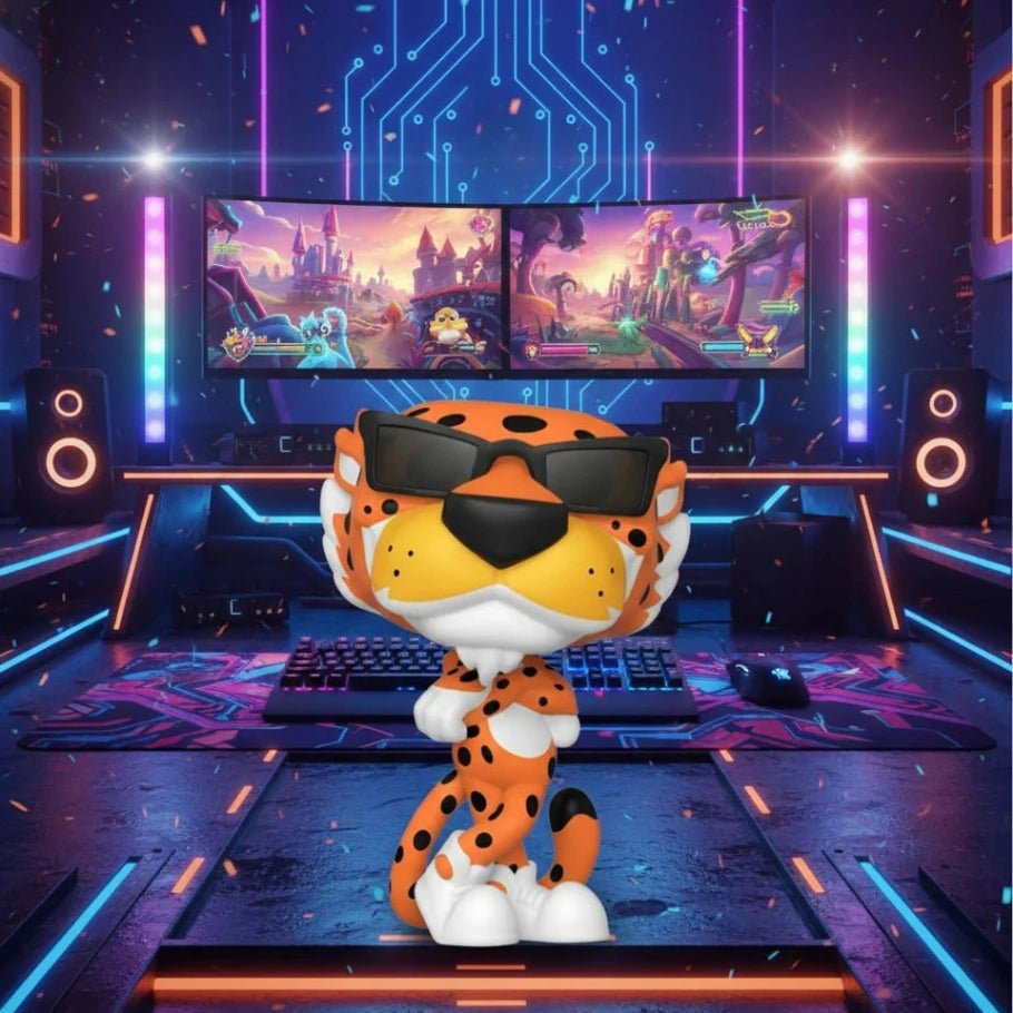 cool cheetah mascot figurine - fictioo