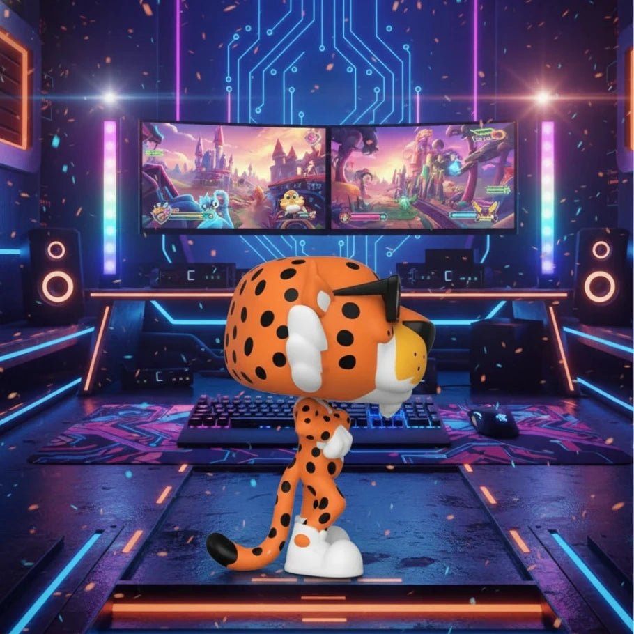 cool cheetah mascot figurine - fictioo