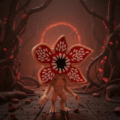 Crocheted Horror Bloom Creature Figurine - Fictioo