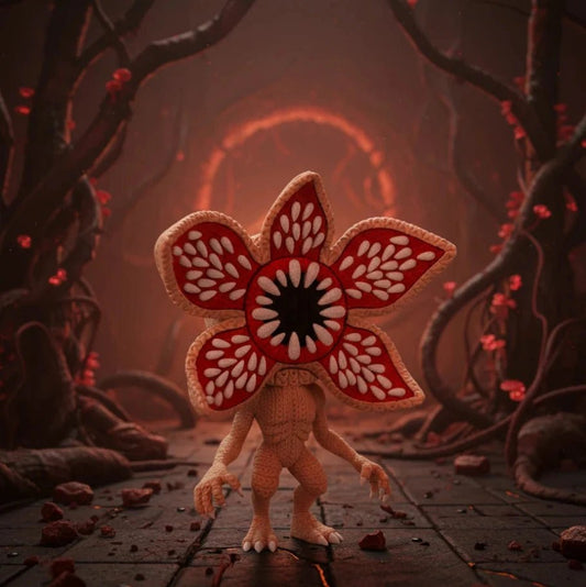 Crocheted Horror Bloom Creature Figurine - Fictioo