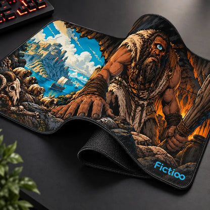 Cyclops Gaming Deskmat | XL Extended Mouse Pad - Fictioo