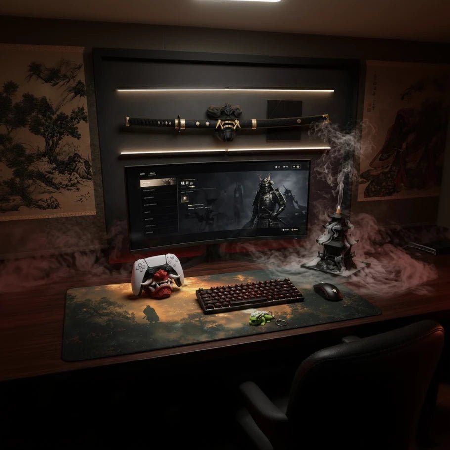 Dark Samurai Setup | Complete Gaming Desk Bundle - Fictioo