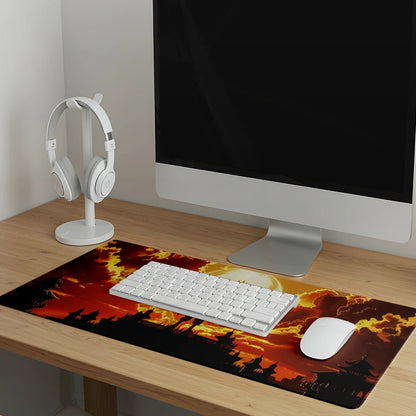 Demon Fox Desk Mat | Anime Gaming Desk Mat - Fictioo