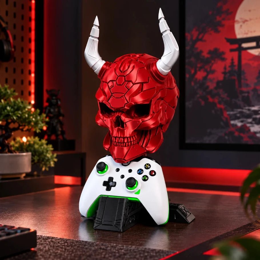 Demon Skull Headphone & Controller Stand | Gaming Desk Organizer - Fictioo