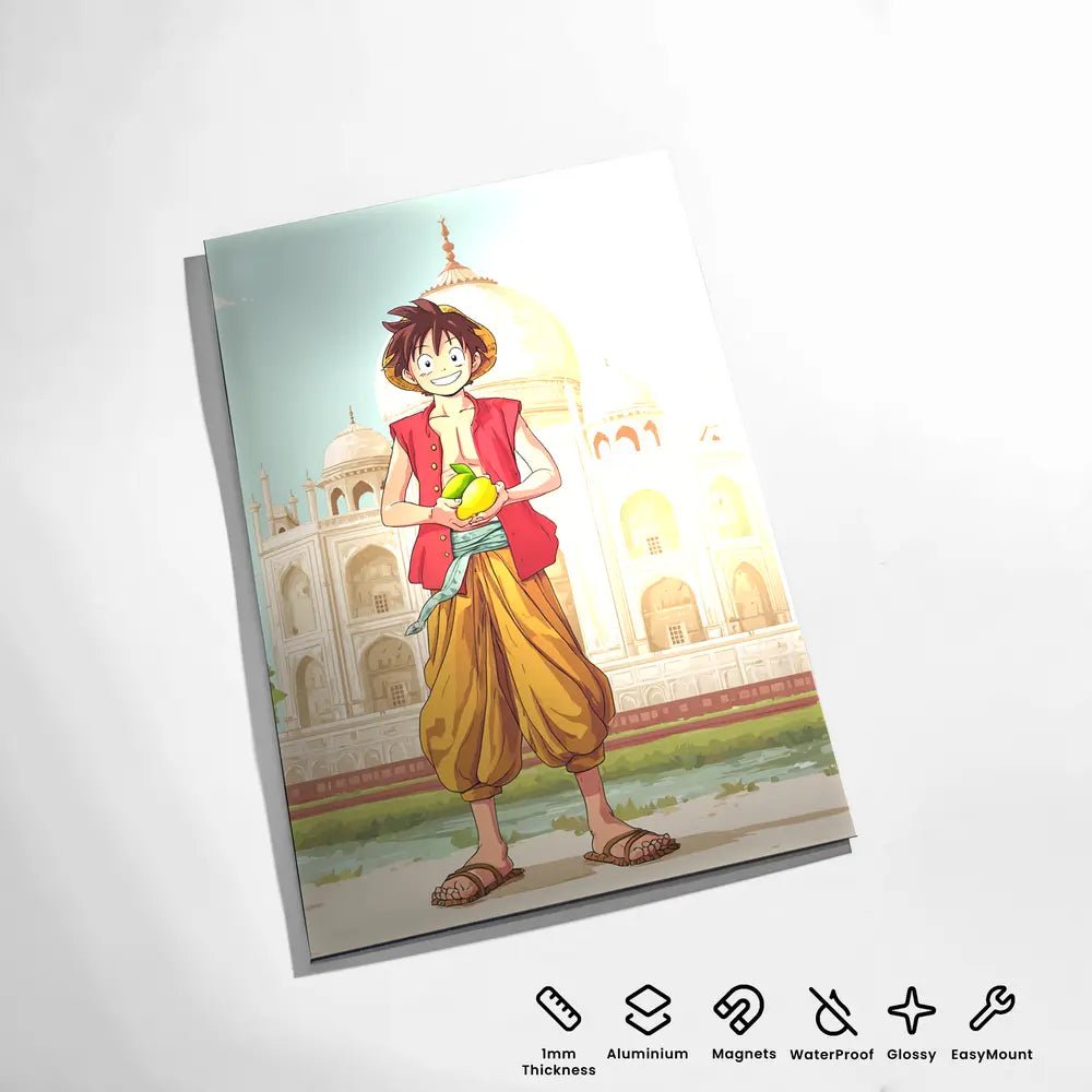 desi luffy metal poster - fictioo