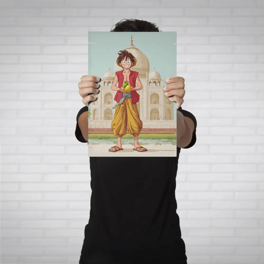 Desi Luffy Metal Poster - Fictioo