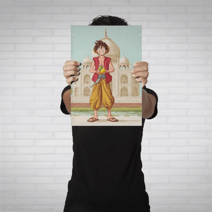 Desi Luffy Metal Poster - Fictioo