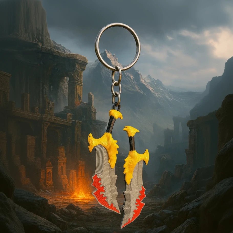 dual chaos blade style keychain - fictioo