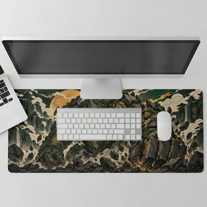 Earth Colossus Guardian Gaming Deskmat | XL Extended Mouse Pad - Fictioo