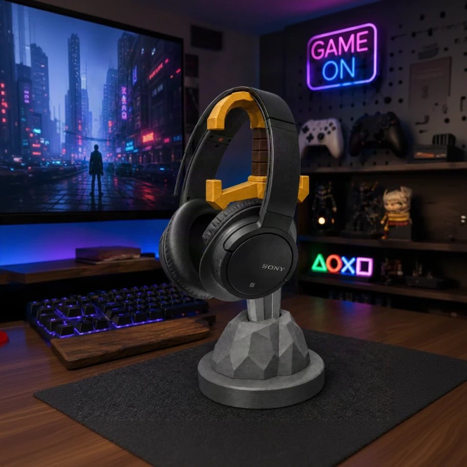 excalibur sword-in-stone headphone stand - fictioo