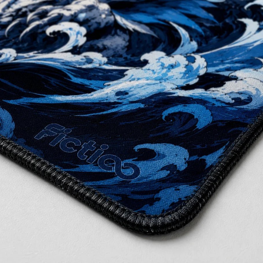 Frost Wyvern Dragon Gaming Deskmat | XL Extended Mouse Pad - Fictioo