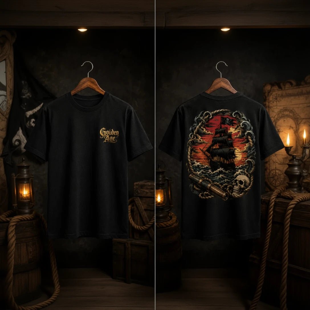 golden age | high seas pirate oversized t-shirt - fictioo