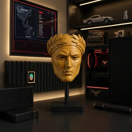 Golden Mask Headphone Stand | Spy Collection - Fictioo