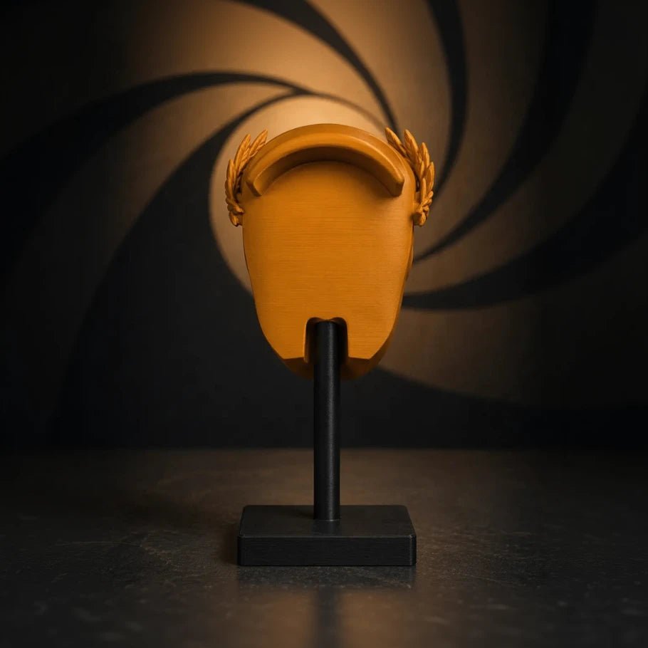 golden mask headphone stand | spy collection - fictioo