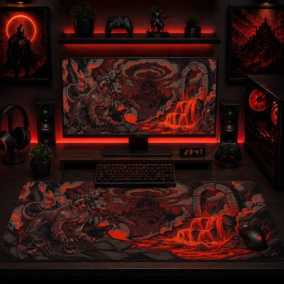 Infernal Cerberus Deskmat - Fictioo