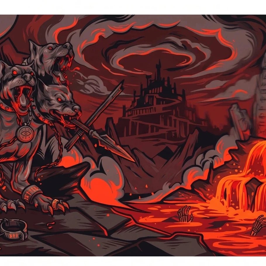 Infernal Cerberus Deskmat - Fictioo