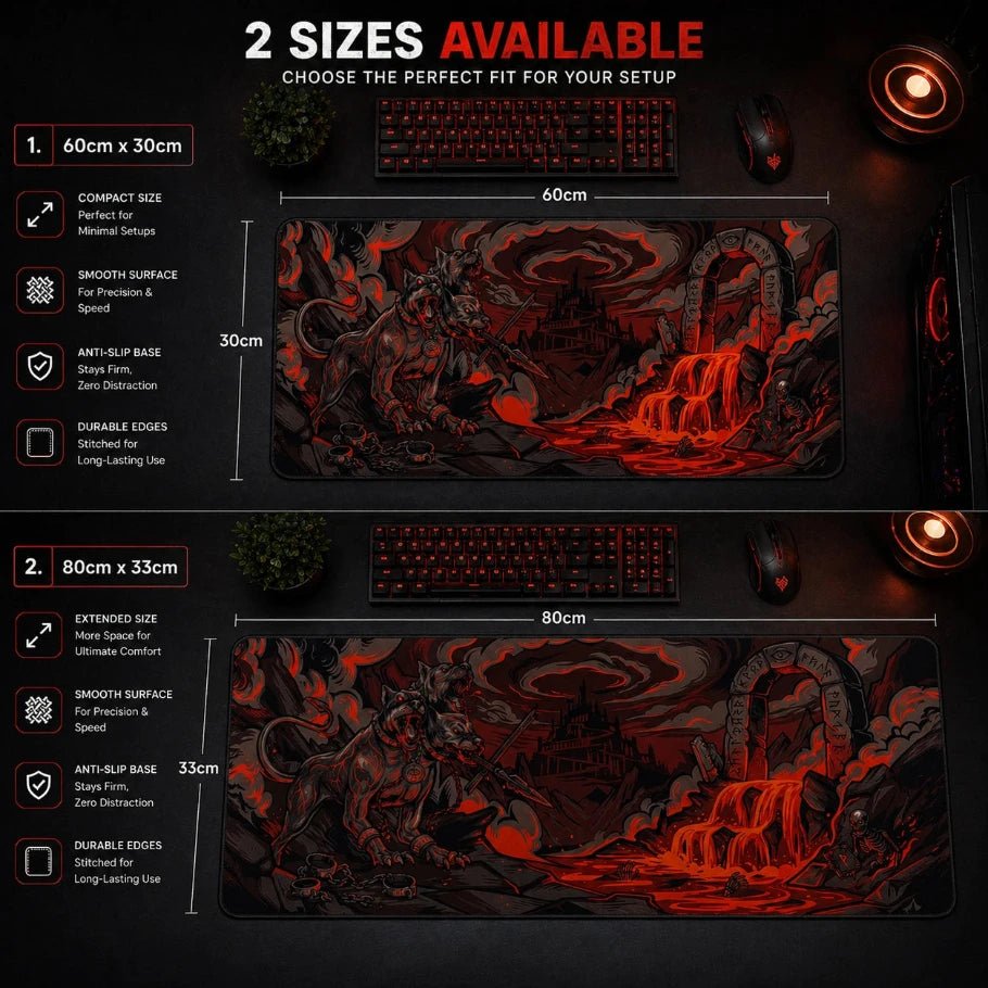 Infernal Cerberus Deskmat - Fictioo
